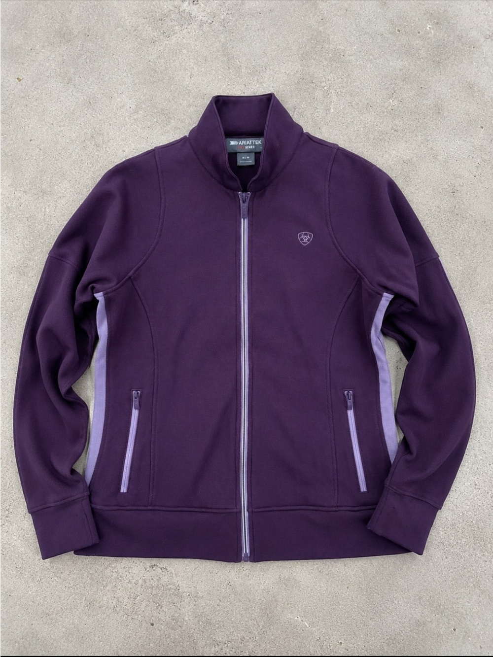 Ariat Tek Performance Full Zip Athletic Training Jacket Woman Medium Equestrian